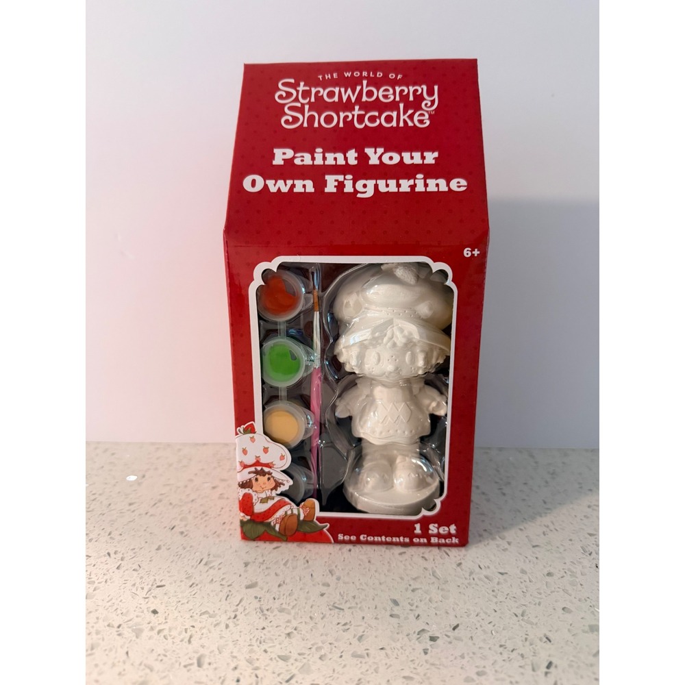 Strawberry Shortcake Paint Your Own Figurine Kit DIY Craft Set New